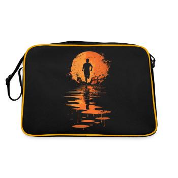 Conception de course pour les coureurs au marathon - Sac Retro - noir/or - Dos