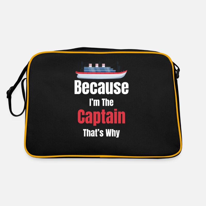Weil Ich Der Kapitän Von That's Why Cruise Retro Tasche