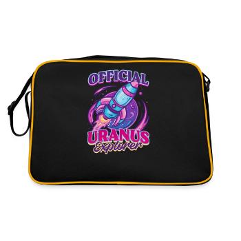 Uranus Official Uranus Explorer - Retro Bag - black/gold - Back
