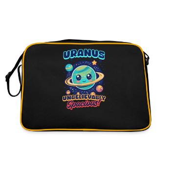 Uranus Uranus: Unbelievably Spacious! - Retro Bag - black/gold - Back