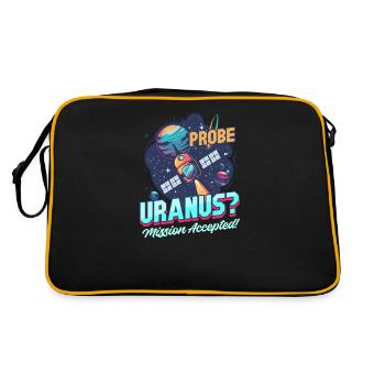 Uranus Sonde Uranus ? Mission acceptée! - Sac Retro - noir/or - Dos