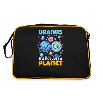 Uranus Uranus, ce n'est pas qu'une planète ! - Sac Retro - noir/or - Dos