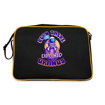 Uranus y est allé, a exploré Uranus - Sac Retro - noir/or - Dos