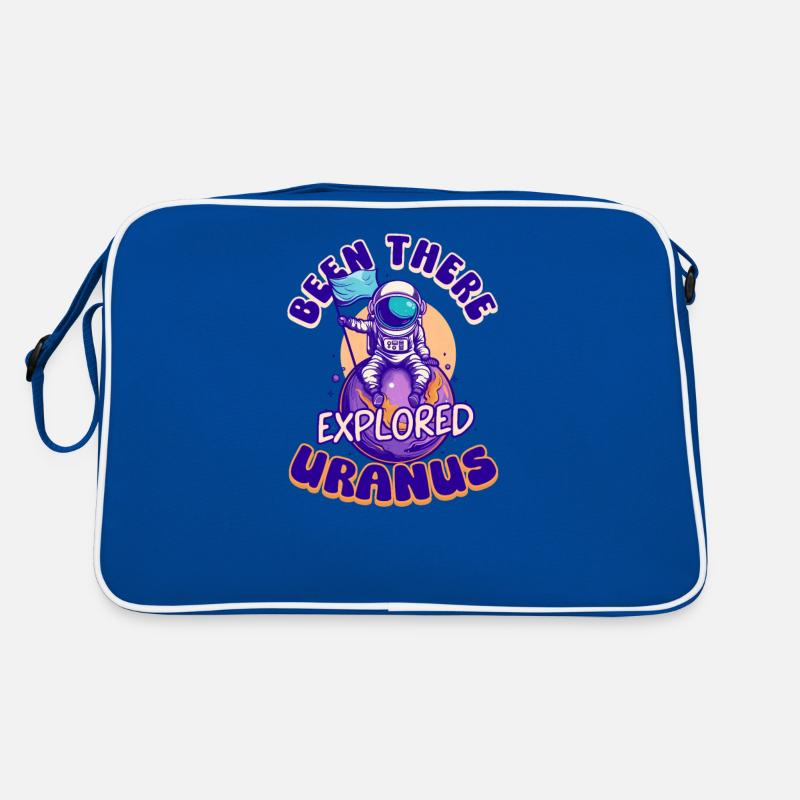 Uranus war dort, erkundete Uranus Retro Tasche