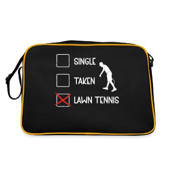 Single Taken Lawn Tennis - Retro Bag - black/gold - Back