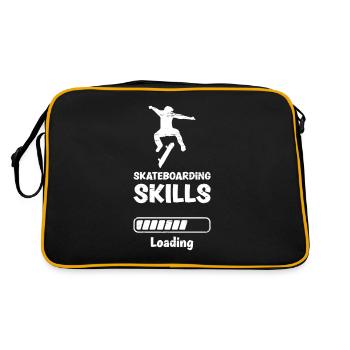 Skateboarding Skills Loading - Retro Bag - black/gold - Back