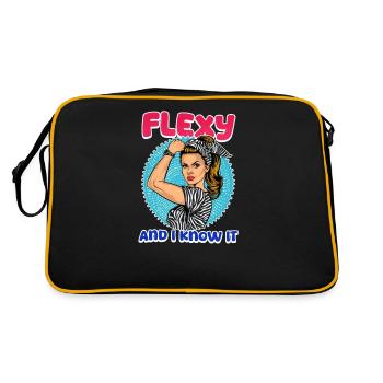 Ehlers Danlos Flexy and I Know It - Retro Bag - black/gold - Back