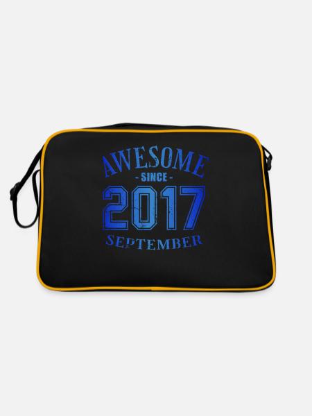 Septembre 2017 - Anniversaire en septembre Génial - Sac Retro - noir/or - Dos
