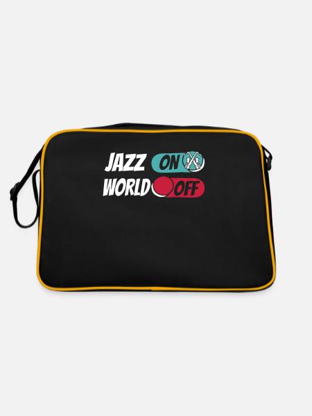Jazz Music Jazz On World Off - Retro Bag - black/gold - Back