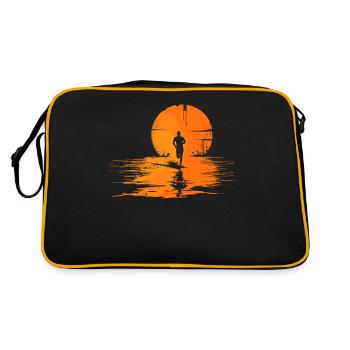 Running design for runners at the marathon - Retro Bag - black/gold - Back