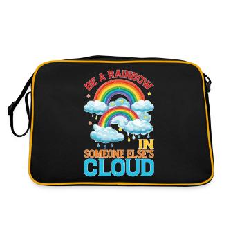 Be A Rainbow In Someone Else's Cloud 7 - Retro Bag - black/gold - Back