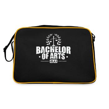 Baccalauréat ès arts (B.A.) - Sac Retro - noir/or - Dos