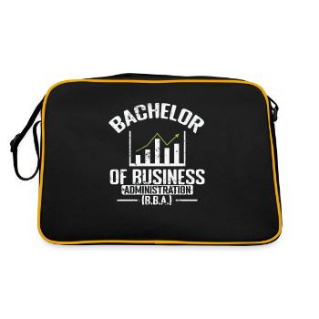 Baccalauréat en administration des affaires (B.A.A.) - Sac Retro - noir/or - Dos