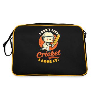 Les joueurs de cricket n’aiment pas le cricket - Sac Retro - noir/or - Dos