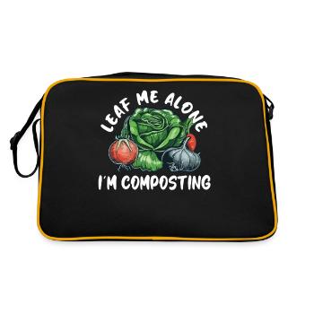 Forêt alimentaire de permaculture biologique - Sac Retro - noir/or - Dos
