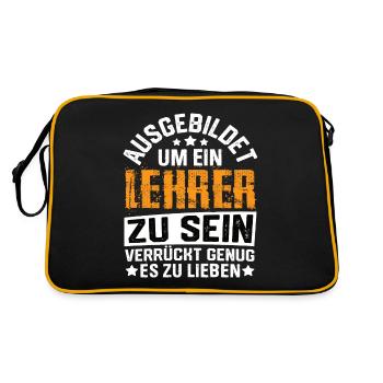 Teacher School Teacher Training Student Teacher - Retro Bag - black/gold - Back