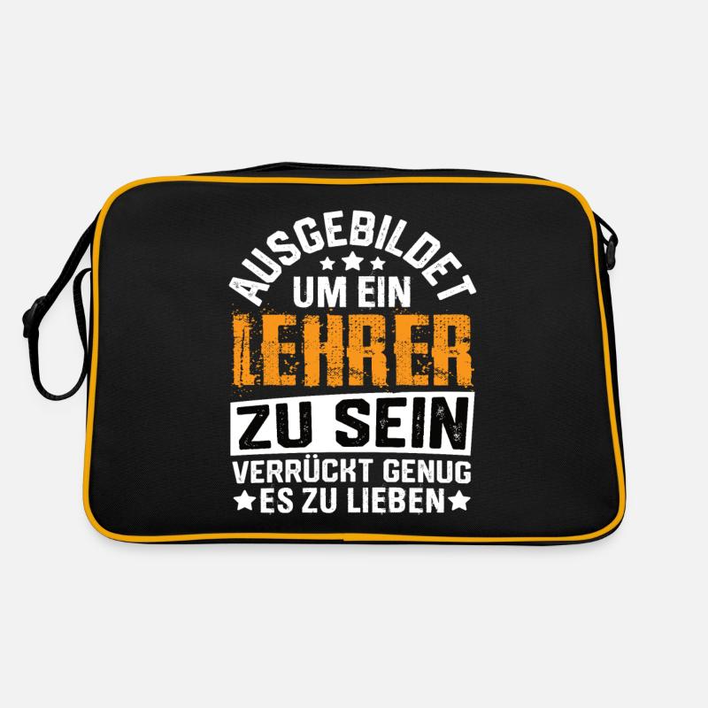 Lehrer Schule Lehramt Studenten Lehrerin Retro Tasche