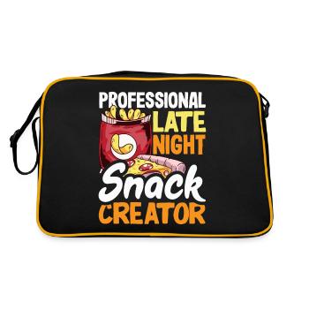 Professional Late Night Snack Creator - Retro Bag - black/gold - Back