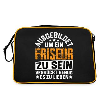 Coiffeur Coiffeur Coiffeur Salon de coiffure Coiffeur - Sac Retro - noir/or - Dos