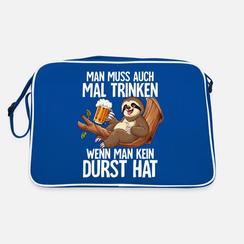 Faultier Sauftier Retro Tasche