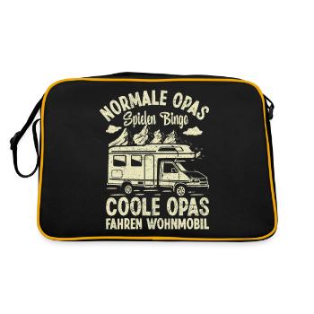 Normal Grandpas Riding Bikes Cool Grandpas Camper - Retro Bag - black/gold - Back
