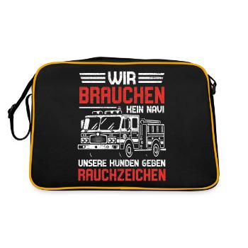 NOUS N’AVONS PAS BESOIN D’une brigade de pompiers à navigation par satellite - Sac Retro - noir/or - Dos