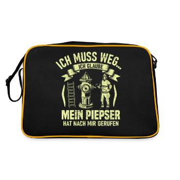 Je dois y aller, JE PENSE QUE MON BIP A - Sac Retro - noir/or - Dos