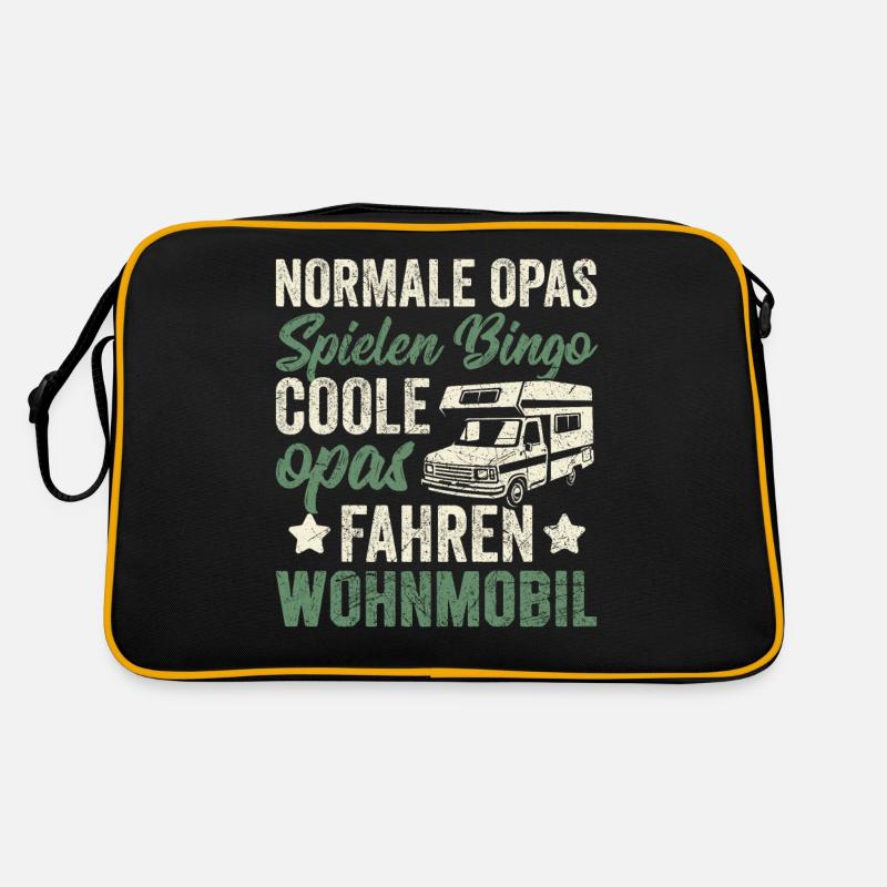 Lustig Opa Wohnmobil Bingo Retro Tasche