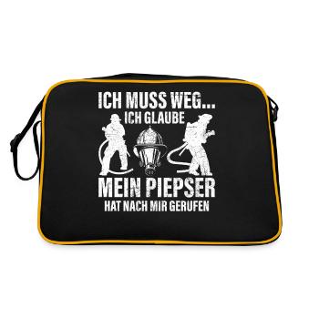 Bip de pompiers - Sac Retro - noir/or - Dos