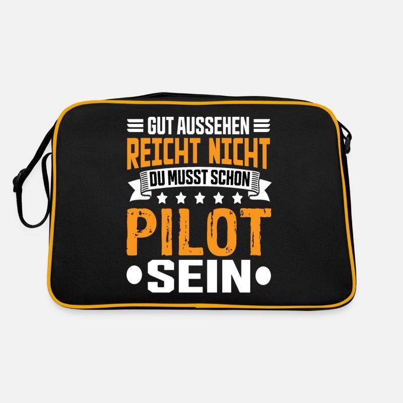Pilot Pilots Pilots Saying Airplanes Flying Retro Bag