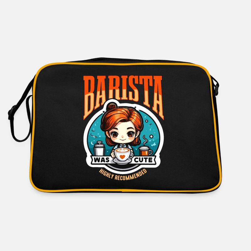 Barista Was Cute Highly Recommend Coffee Maker Retro Tasche