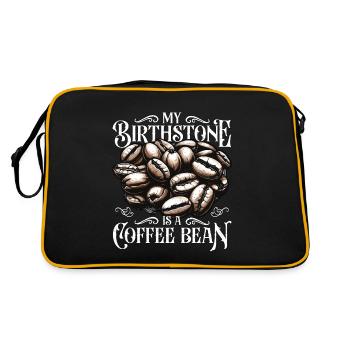 Barista My Birthstone Is A Coffee Latte Artist - Retro Bag - black/gold - Back