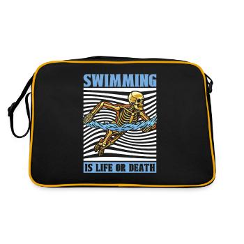 Flotteur de natation Skeleton - Sac Retro - noir/or - Dos