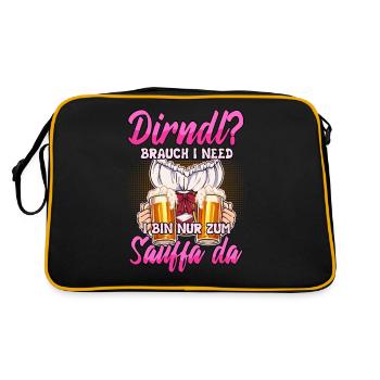 Dirndl Replacement - Retro Bag - black/gold - Back