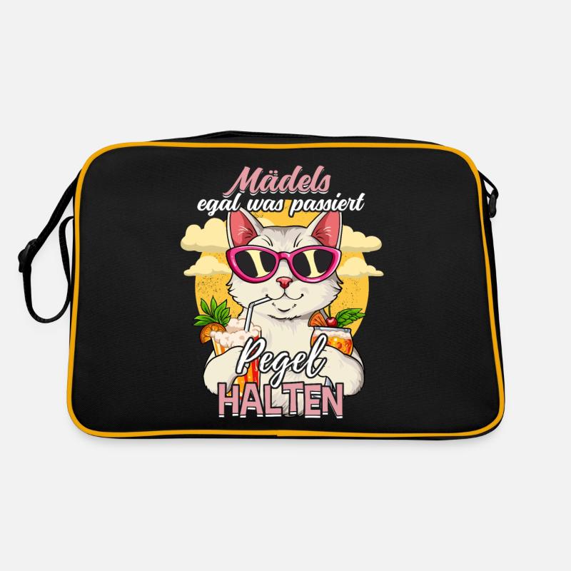 Mädels Egal Was Passiert Pegel Halten Retro Tasche