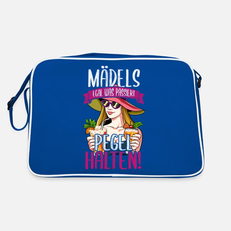 Mädels Egal Was Passiert Pegel Halten Retro Tasche