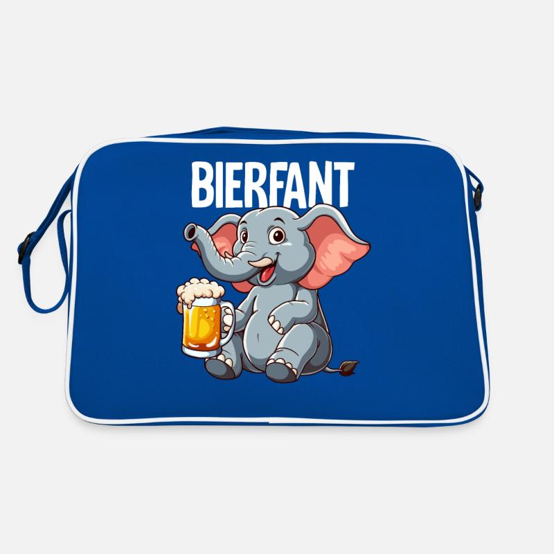 Bierfant Elefant Bier Retro Tasche