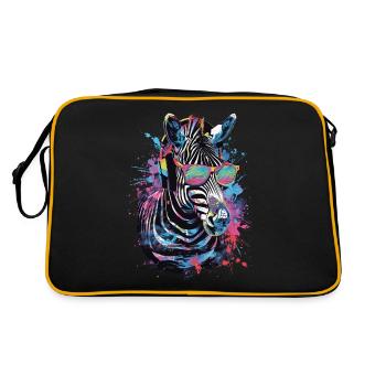 Zebra - Retro Bag - black/gold - Back