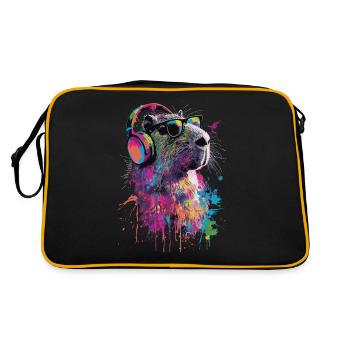 Capybara - Sac Retro - noir/or - Dos
