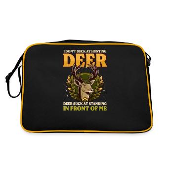Chasseur de cerfs nuls debout devant - Sac Retro - noir/or - Dos