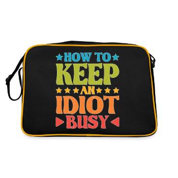 Comment occuper un idiot 20 - Sac Retro - noir/or - Dos