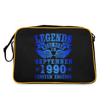 Les légendes sont nées en septembre 1990 Anniversaire - Sac Retro - noir/or - Dos