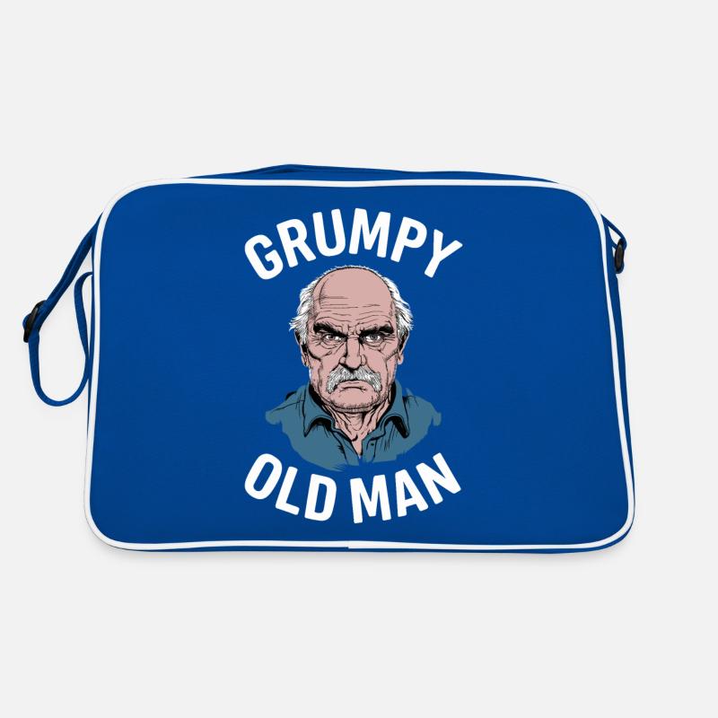 Grumpy Old Man Funny Saying Retro Bag