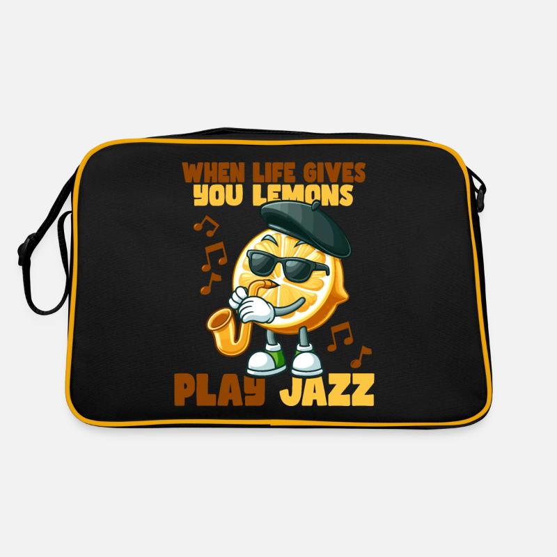 Wenn Das Leben Dir Zitronen Gibt Retro Tasche
