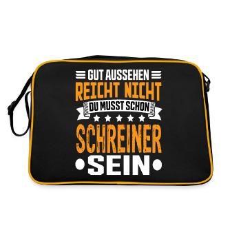 Maître charpentier Charpentier Menuiserie Menuiserie - Sac Retro - noir/or - Dos