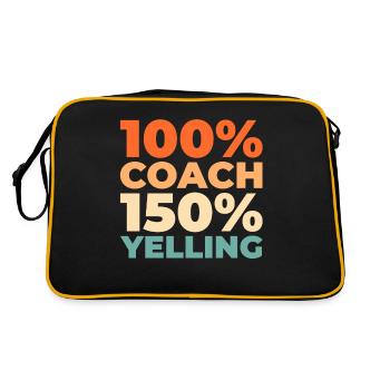 Baseball Coach - Retro Bag - black/gold - Back