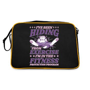 I'm In The Fitness Protection Program 5 - Retro Tasche - Schwarz/Gold - Hinten
