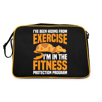 I'm In The Fitness Protection Program 7 - Retro Bag - black/gold - Back