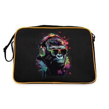 Gorille - Sac Retro - noir/or - Dos