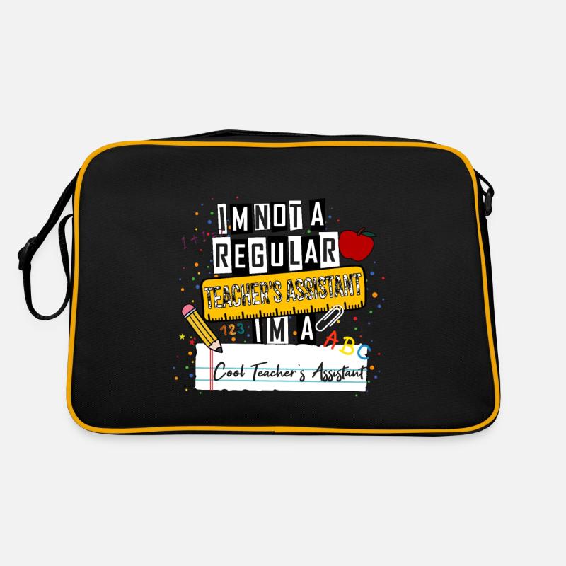 Ich bin kein normaler Lehrerassistent Cooler Lehrer A Retro Tasche